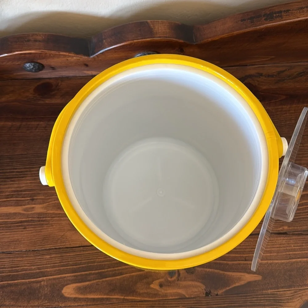 Vintage Shelton-Ware Yellow Ice Bucket